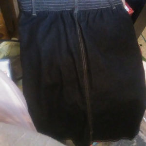 Black Blair Denim Skirt